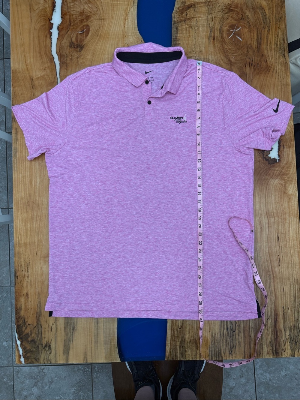 Nike Dri-FIT Golf Polo Shirt XL Pink Heather Slammer & Squire Performance - Picture 3 of 8